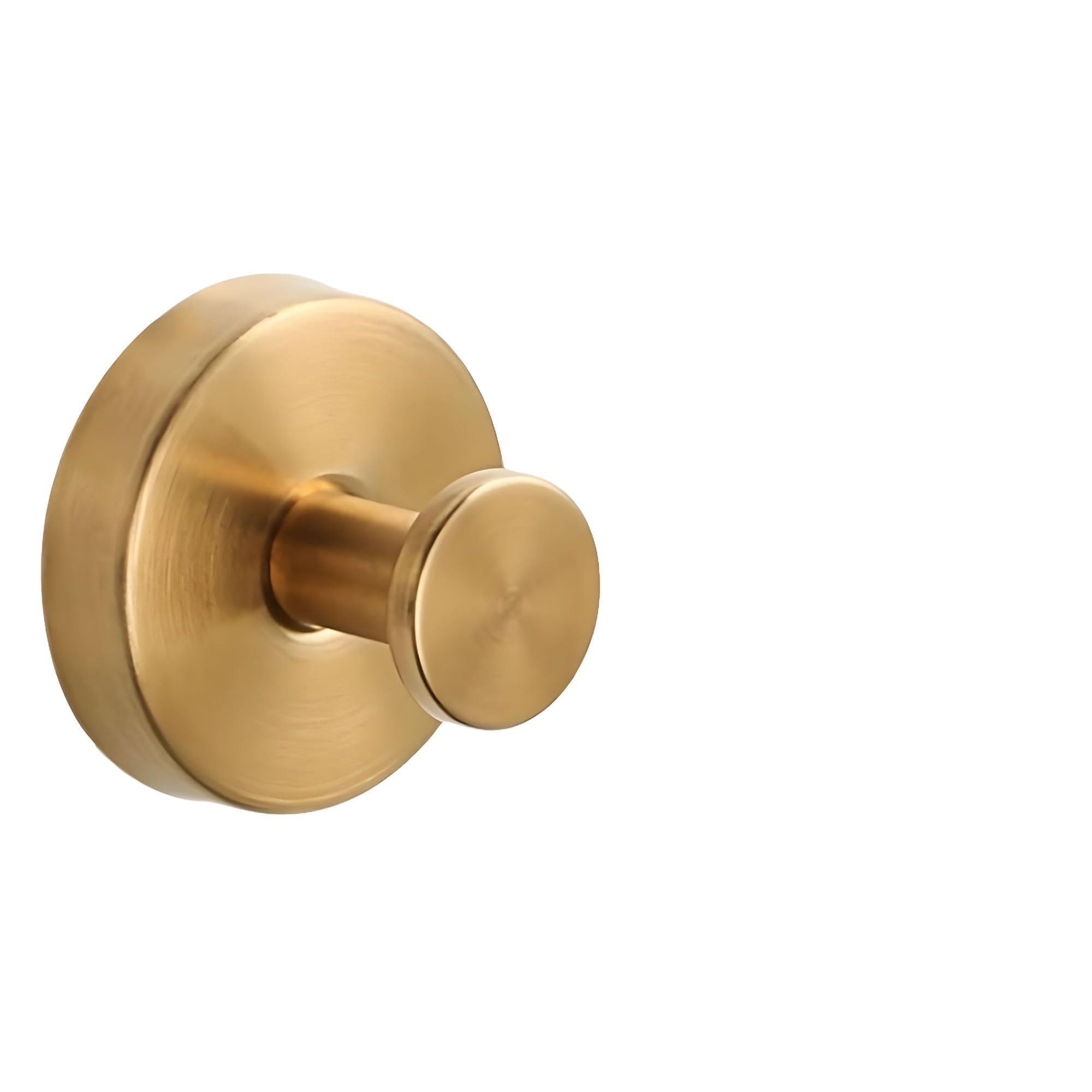 Suction Cup Hooks for Wreaths on Glass, 2025 New No Drill Suction Cup Hooks for Shower, Wreath Hanger for Front Door, Metal Towel Hooks for Window Bathroom Mirrors Christmas Decorations (2, Gold)