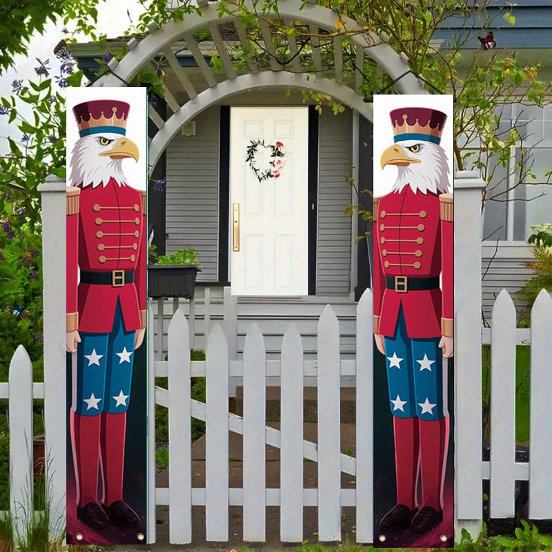 door banner suitable for Christmas and New Year's Day is suitable for daily holidays such as Christmas, New Year, and Independence, and can be used both indoors and outdoors (set of two pieces). Porch banners, hanging banners, party decorations, party sup