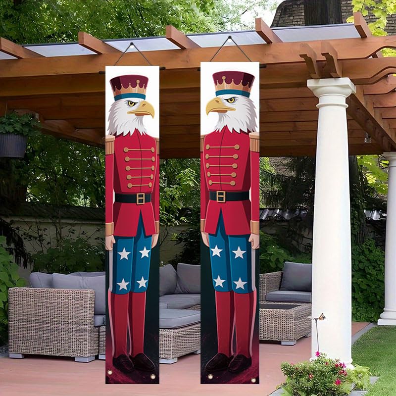 door banner suitable for Christmas and New Year's Day is suitable for daily holidays such as Christmas, New Year, and Independence, and can be used both indoors and outdoors (set of two pieces). Porch banners, hanging banners, party decorations, party sup