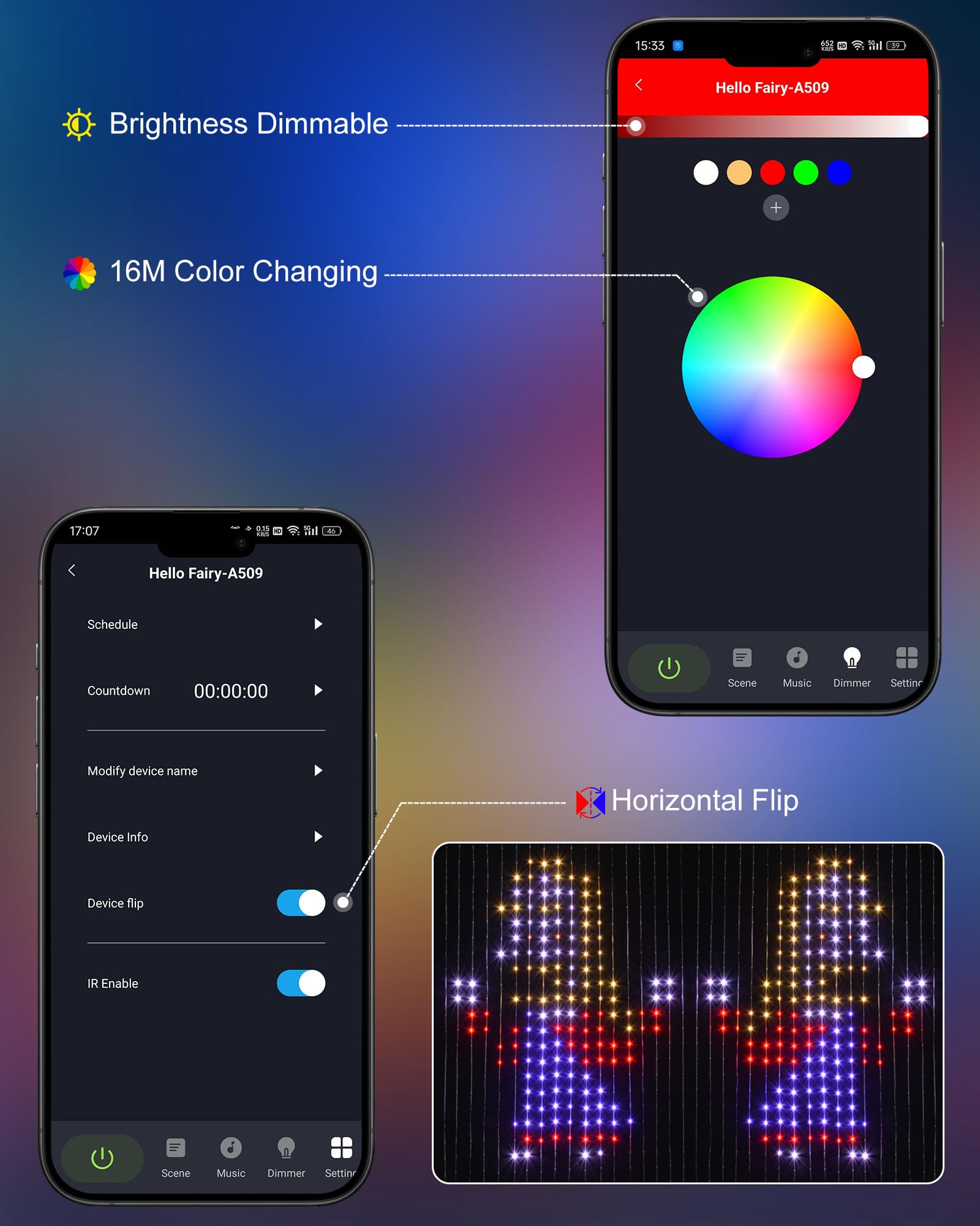 Brightown 300 LED Fairy Curtain Lights, 9.8ft x 9.8ft Warm White Curtain String Lights, USB Plug in 8 Lighting Modes Christmas Decoration, Hanging Lights with Remote for Bedroom Indoor Weddings Dorm