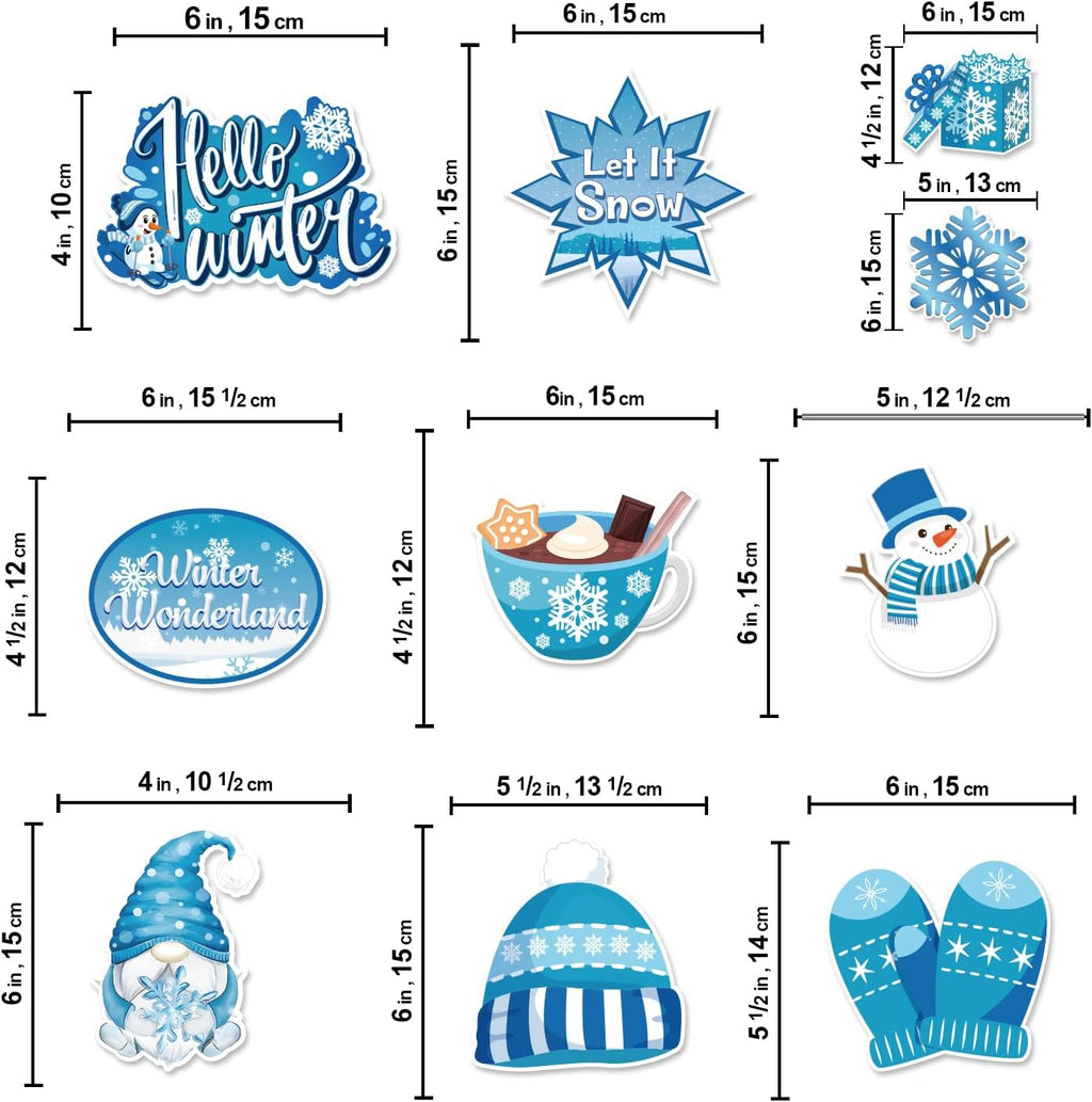 40 Pcs Winter Party Decorations, NO-DIY Winter Wonderland Party Decorations Hanging Swirls, Christmas Holiday Decorations Whirls Glitter Foil Ceiling Swirls Streams