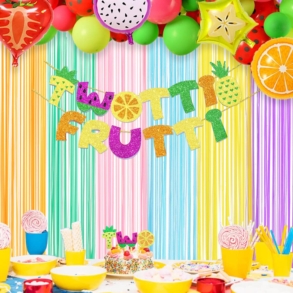 Silver Snowflake Fringe Curtain - GREATRIL Winter Onederland Streamers Backdrop with Sparkling Snowflake for Christmas Birthdays Party Decoration -3.2ft x 6.5ft - 2 Pack