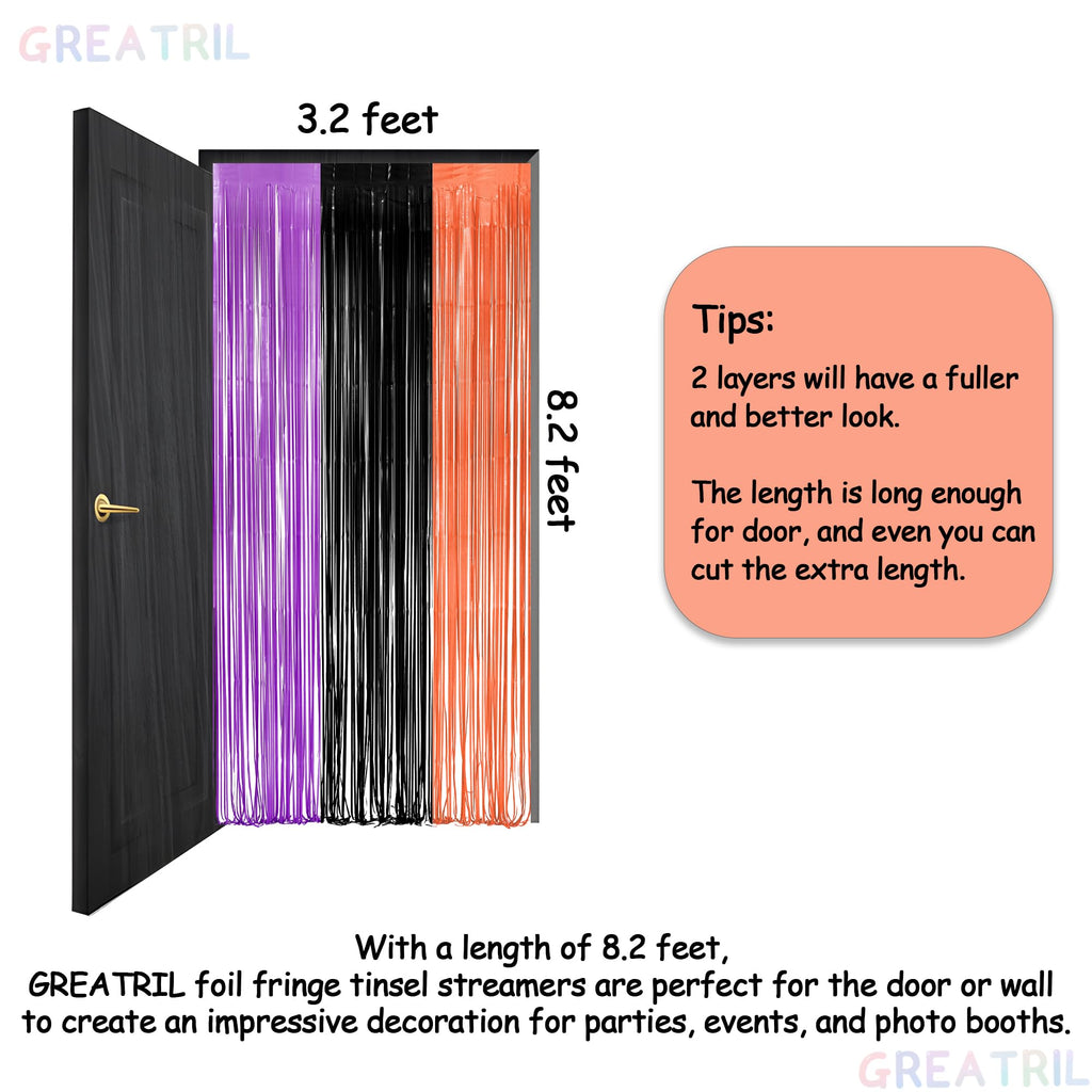 Silver Snowflake Fringe Curtain - GREATRIL Winter Onederland Streamers Backdrop with Sparkling Snowflake for Christmas Birthdays Party Decoration -3.2ft x 6.5ft - 2 Pack