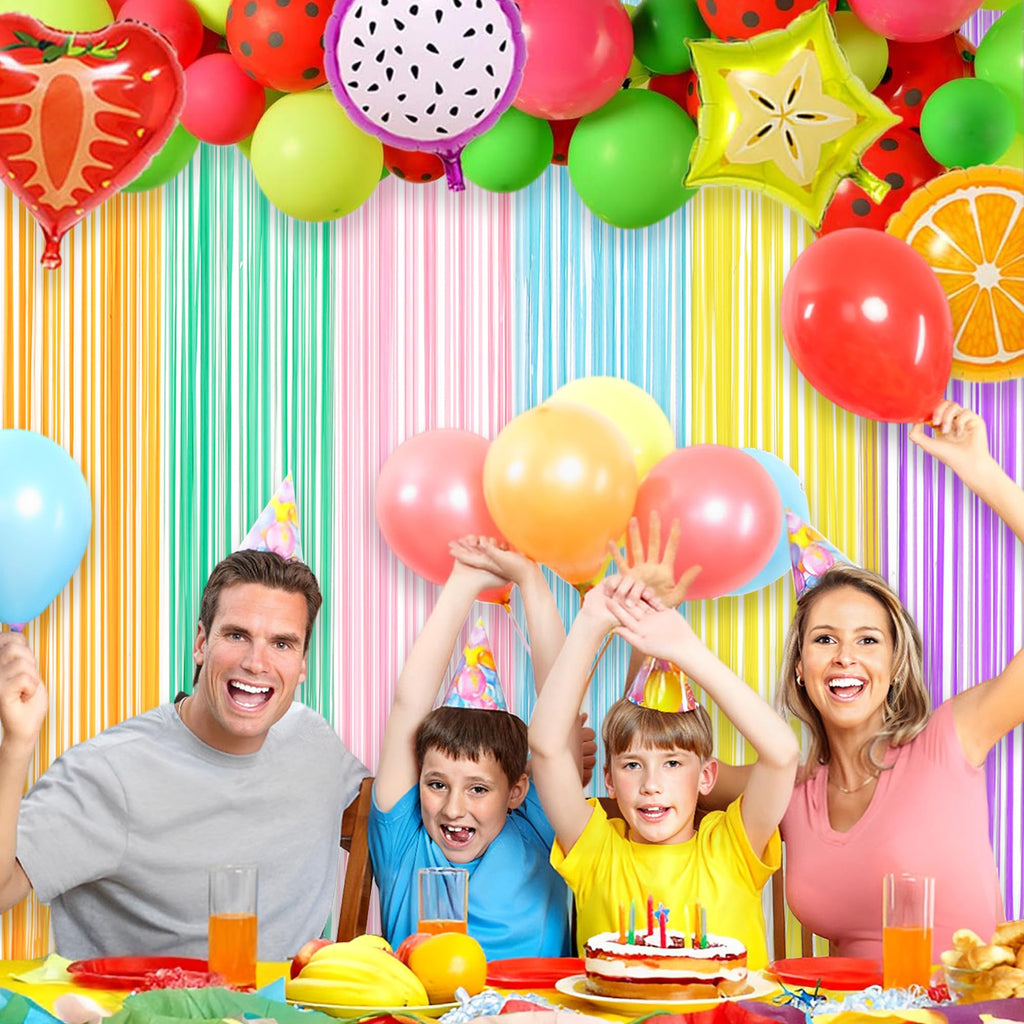 Silver Snowflake Fringe Curtain - GREATRIL Winter Onederland Streamers Backdrop with Sparkling Snowflake for Christmas Birthdays Party Decoration -3.2ft x 6.5ft - 2 Pack