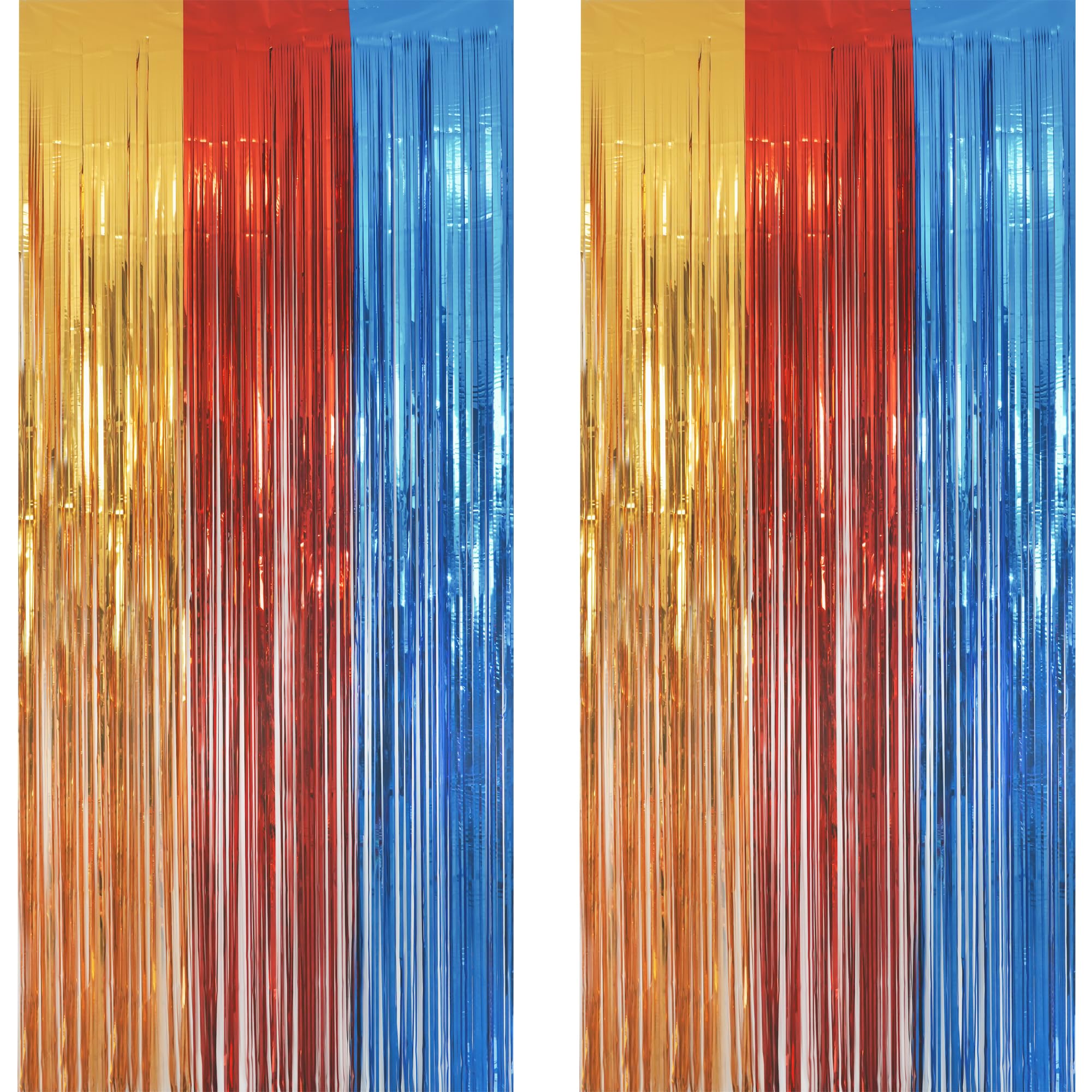 Silver Snowflake Fringe Curtain - GREATRIL Winter Onederland Streamers Backdrop with Sparkling Snowflake for Christmas Birthdays Party Decoration -3.2ft x 6.5ft - 2 Pack