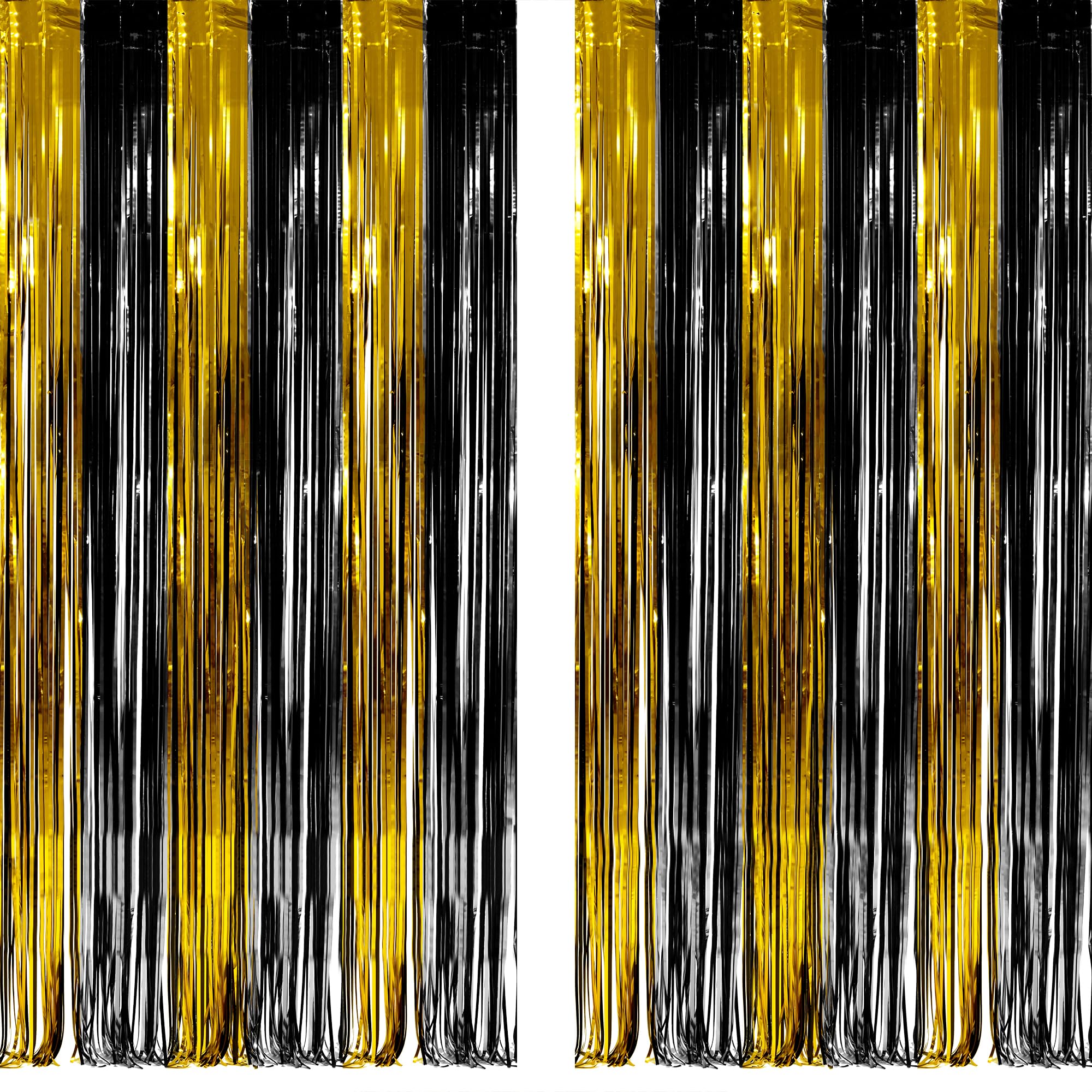 Silver Snowflake Fringe Curtain - GREATRIL Winter Onederland Streamers Backdrop with Sparkling Snowflake for Christmas Birthdays Party Decoration -3.2ft x 6.5ft - 2 Pack