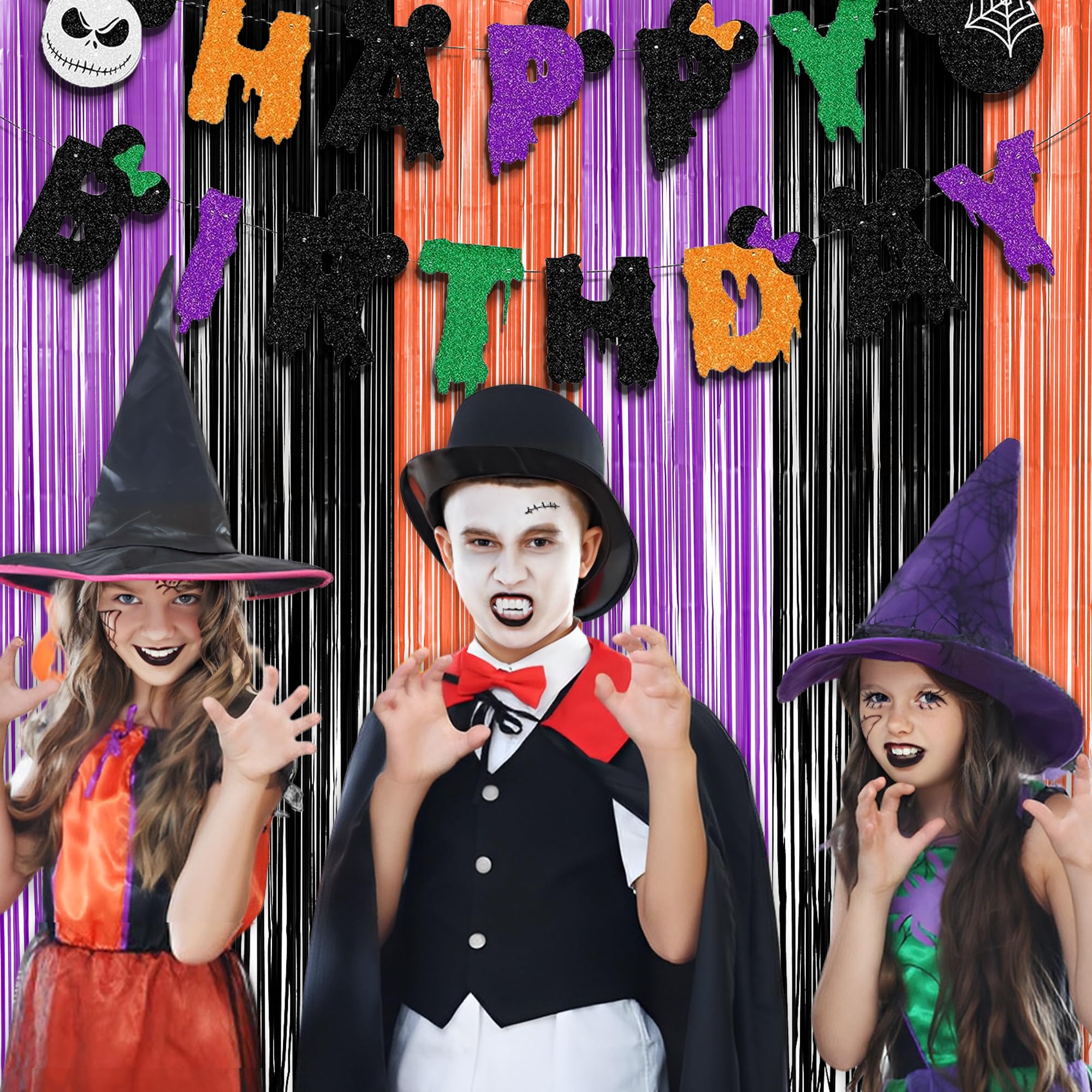 Silver Snowflake Fringe Curtain - GREATRIL Winter Onederland Streamers Backdrop with Sparkling Snowflake for Christmas Birthdays Party Decoration -3.2ft x 6.5ft - 2 Pack